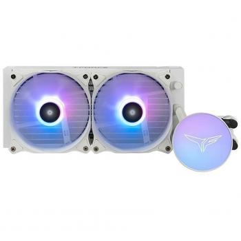 Teamgroup Tforce Siren GD240E ARGB Kit de Refrigeración Líquida Blanco 240mm Multisocket Dual 120mm Ventiladores A-RGB Compatibilidad AMD Ryzen/Intel LGA1700 AM5