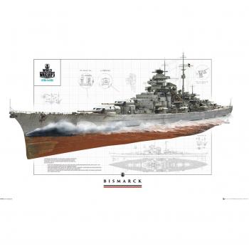 GB eye, World of Warships, Bismarck, Maxi Poster