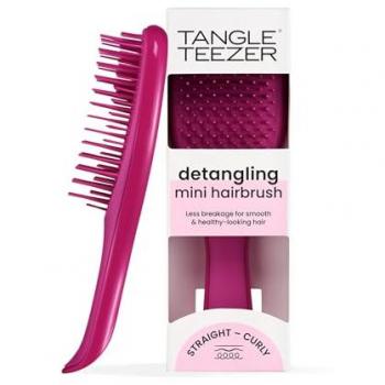 Tangle Teezer Mini Ultimate Detangler Brush - Electric Raspberry for All Hair Types