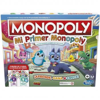 Hasbro Gaming Monopoly Junior: Mi Primer Monopoly - Juego de Mesa para Niños - Tablero a Doble Cara - Aprendizaje y Diversión - Edición en Español - Para 2 a 4 Jugadores