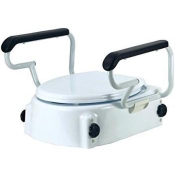 ELEVADOR WC VATER CON TAPA Y BRAZOS REGULABLE ALTURA