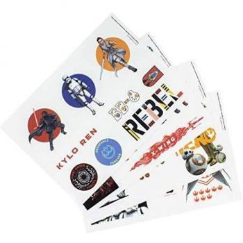 Paladone PP6139SWN Star Wars Episodio 9 Gadget calcomanía 4 hojas de pegatinas impermeables, reposicionables, reutilizables, multicolor