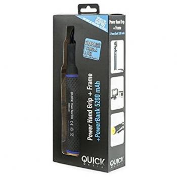 Quick Media Power Grip MONOPOD con BATERIA integrada 5200Mah