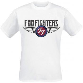 Foo Fighters Flash Wings T-Shirt White XXL, 100% Cotton, Regular
