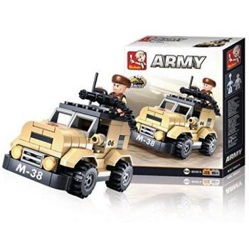 Sluban Bloques de Construccion Army Patrol car