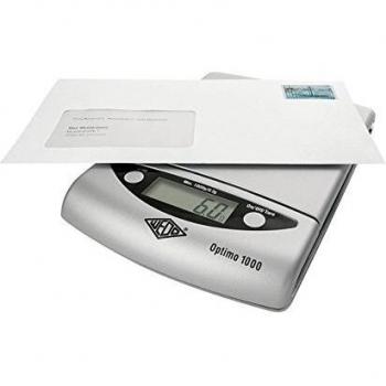 Báscula Electrónica de Precisión WEDO Optimo 1000 - Capacidad 1kg, Divisiones de 0.5g, Color Plata/Negro