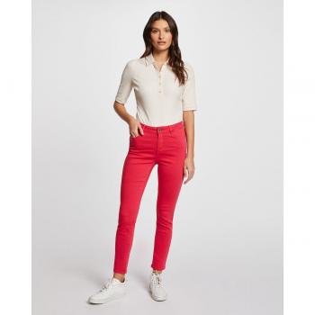 Pantalón Skinny Color Polia MORGAN - Diseño moderno de mujer con estilo ajustado y cinco bolsillos.