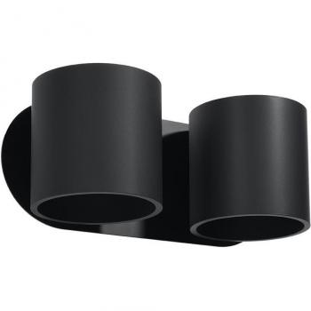 Aplique de Pared Orbis 2-Luces G9 Aluminio Negro 10cm LED Interior