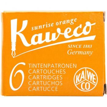 Cartuchos de tinta Kaweco Standard Naranja, caja con 6 unidades