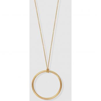 Colgante aro de oro amarillo con elegante diseño en El Corte Inglés