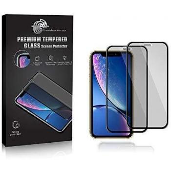 Onclicktrade Chameleon Armour Protector de pantalla de privacidad para iPhone 11 Pro, iPhone Xs y iPhone X 5.8, película de vidrio templado antiespía, paquete de 2