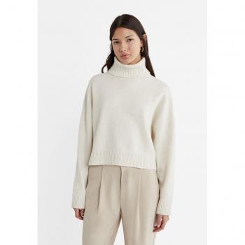 Soft-Touch Knit Sweater in Stone Grey - Size S