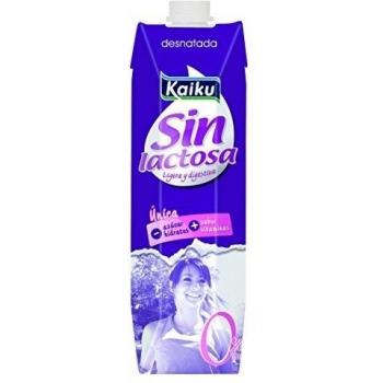 Kaiku Leche sin Lactosa Desnatada, Paquete de 6 x 1000ml