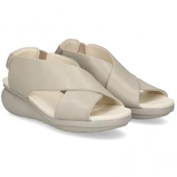 Camper Sandalias Balloon Gris de Mujer con Cuña de 5cm - Diseño Elegante y Cómodo