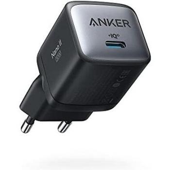 Cargador USB-C, Cargador rápido Anker Nano II 30W, Cargador GAN II Compacto para MacBook Air, iPhone 12/12 Mini/12 Pro/MAX, Galaxy S21/S21+, Note 20/Note 10, iPad Pro, Pixel y más