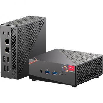 AOOSTAR MN57 Mini PC, AMD R7 5700U 8 Cores hasta 4.3GHz, 32GB DDR4 RAM, 1TB SSD, HDMI Type-C DP 4K HD Triple Display,