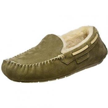 Shepherd STEFFO SLIPPER 21/13781 - Zapatillas de casa de cuero para hombre, color marrón, talla 40.5