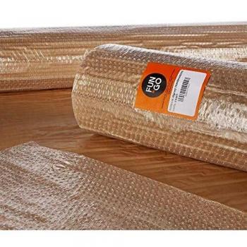 FUN AND GO 47223 Burbuja Transparente + Papel Kraft, 1.20 x 5 M