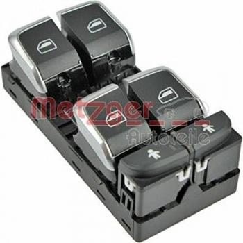 Interruptor de elevalunas METZGER 0916254 para Audi A6, A7 y Q3 lado izquierdo