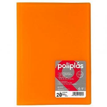 Grafoplas 1155723 - Carpeta de 20 fundas, color naranja