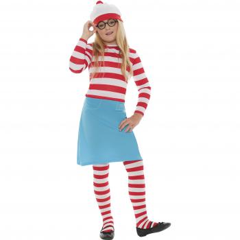 Disfraz de Dónde está Wally: Wenda para Niña - Talla L