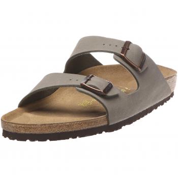 Birkenstock Arizona Birko-Flor Nubuck Stone Sandals