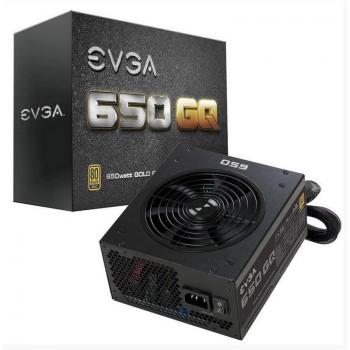 EVGA 650 GQ, 650W, Ventilador de 135mm, Certificación 80 Plus Gold, Fuente de Alimentación Modular