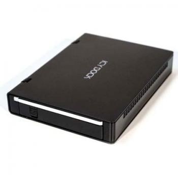 Cremax ICY DOCK MB559US-1S-B - Carcasa externa eSATA/USB 2.0 para discos duros color negro mate