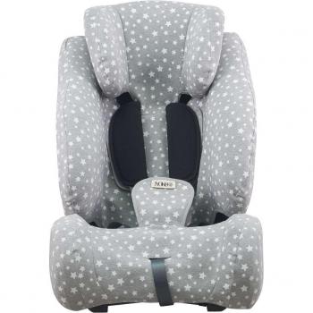 Funda para Silla de Coche Klippan Century Jyoko de Algodón con Refuerzo Técnico y Diseño White Star