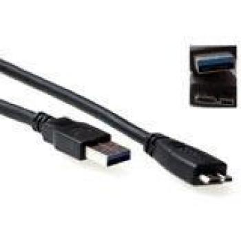 Act SB3031 - Cable USB (2 m, USB A, Micro-USB B, 3.0 (3.1 Gen 1), Male Connector/Male Connector, Negro)