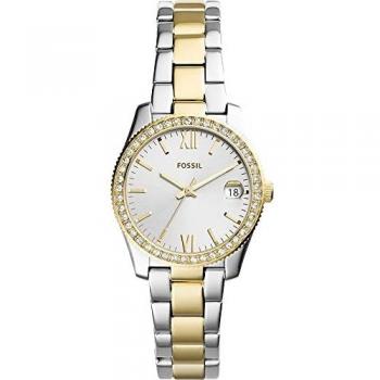 Fossil Reloj Analogico para Mujer de Cuarzo con Correa en Acero Inoxidable ES4319
