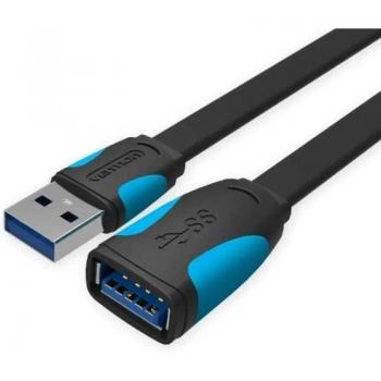 Cable Alargador USB 3.0 VENTION VAS-A13-B200, USB Macho a USB Hembra, 2 Metros, Color Negro y Azul