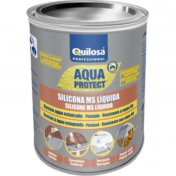 Silicona MS Líquida Impermeabilizante Gris Aqua Protect 3061, 1 kg