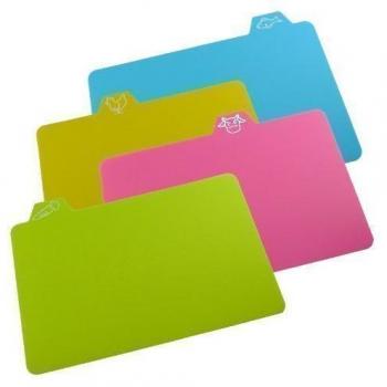 Chopping Mats - Set Of 4 Flexible Colour Coded Cutting Mats by Rose Evans