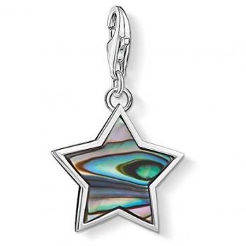 Charm de Plata Esterlina 925 para Dama con Estrella de Abulón y Madreperla