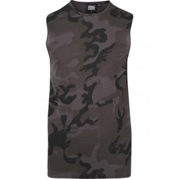 Urban Classics Camo Tanktop, Camiseta Deportiva de Tirantes para Hombre, Dark, S