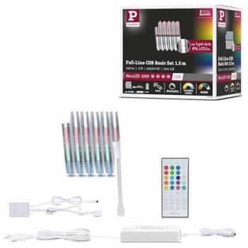 Cinta LED Paulmann MaxLED 1000 Starter Kit RGBW 1,5m 17W con Control Remoto y Función de Memoria