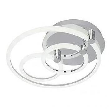 Plafón LED Regulable 68W Cromo Alya 3000K, 4000K, 6500K con Memoria y Control Remoto - Fabrilamp