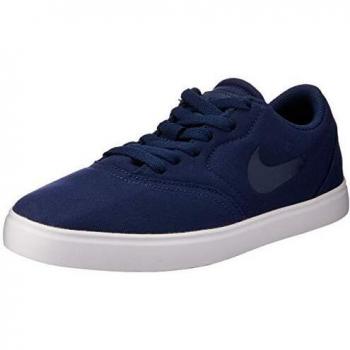 Nike SB Check Cnvs ESS+ (GS), Zapatillas de Deporte para Niños, Multicolor (Midnight Navy/White 400), 36.5 EU