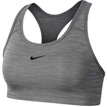 NIKE Med Pad Bra Sujetador de Deporte, Mujer, Smoke Grey/Pure/