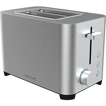 Cecotec V1704800 Tostadora Yummytoast Double, 850 W, Gris, Materiales Varios, No Aplica