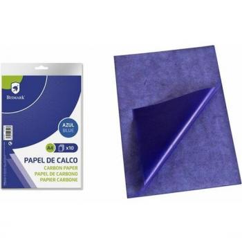 Papel Carbón Bismark A4 Azul 10 Hojas