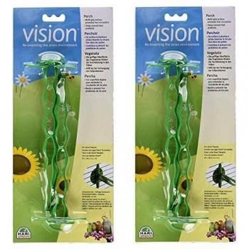 Vision - Percha para pájaros, Color Verde
