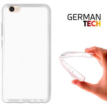 German Tech® - Funda Gel Flexible para Vivo V5 - V5s, Carcasa TPU fabricada con la mejor Silicona, protege y se adapta a la perfección a tu Smartphone y con nuestro exclusivo diseño - Transparente Mate .