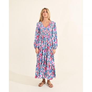 Vestido largo estampado de flores Molly Bracken