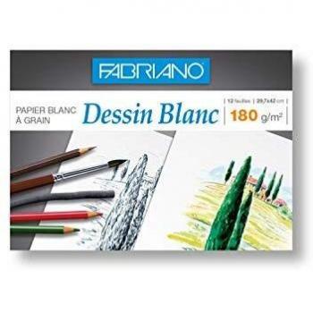 Pocheta de Papel para Dibujo FABRIANO A3 180g - 12 Hojas Blancas