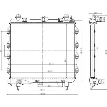 Radiador de refrigeración del motor NRF 59259 - Radiador de aluminio, con capacidad para enfriar motores, diseño optimizado para un ajuste perfecto, compatible con múltiples modelos de vehículos