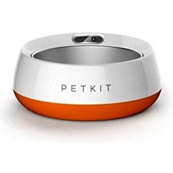 Tazón de Metal Petkit en Color Naranja