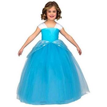 Disfraz de Princesa Fantasy en Color Azul Brillante