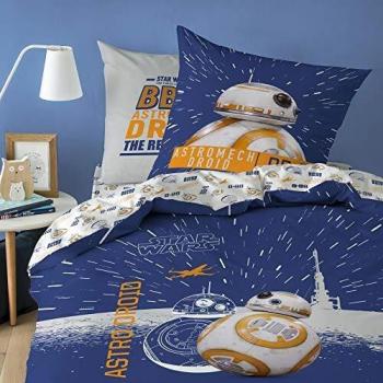 STAR WARS - Juego, 100% algodón, Blanco, 140 x 200 + 63 x 63